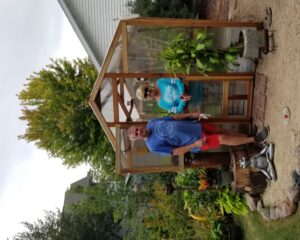 people in front of Santa Barbara Greenhouse